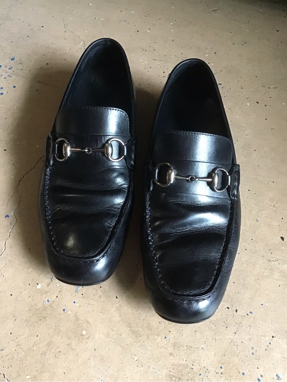 GUCCI Horsebit Slip-On Loafers